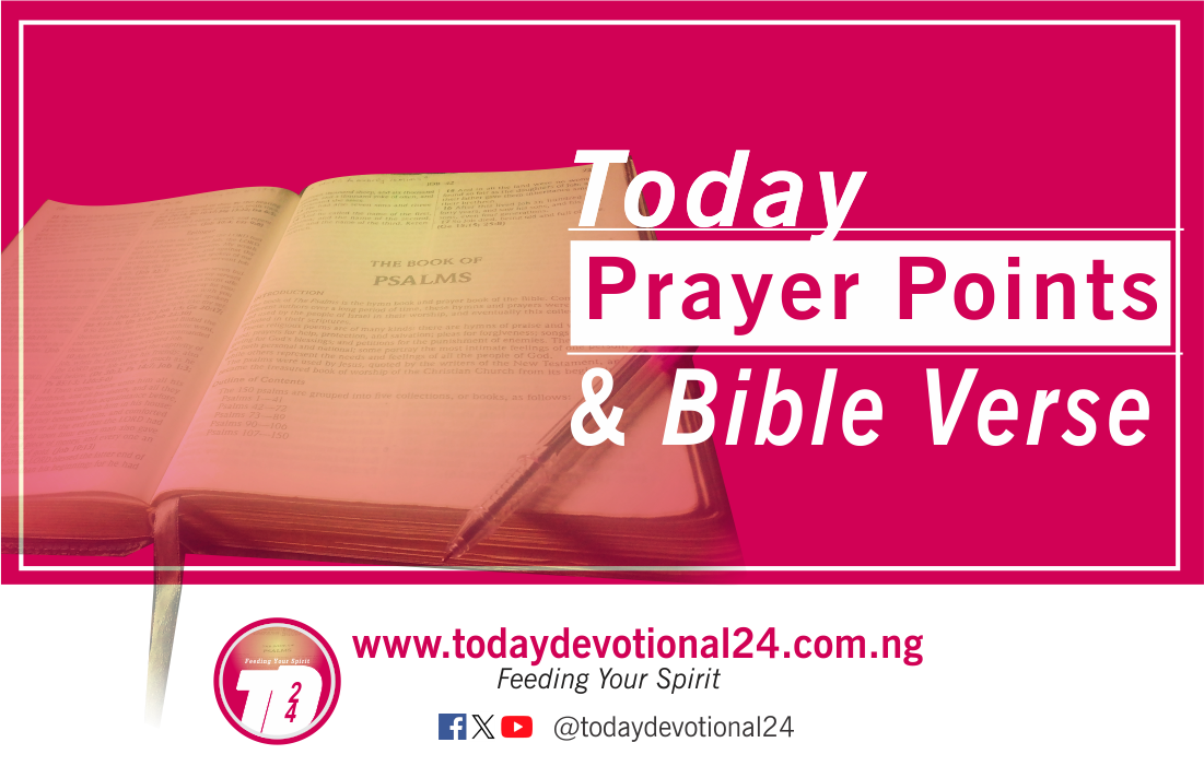 Today Prayer Points with Bible Verse for Thursday 3 October 2024 – Praying for Healing